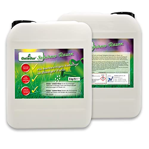 Galadur® Schöner Rasen 6kg / 5L Substrat Dünger Rasenpflege Rasendünger Gartenpflege 3 Monate Langzeitwirkung von Galadur