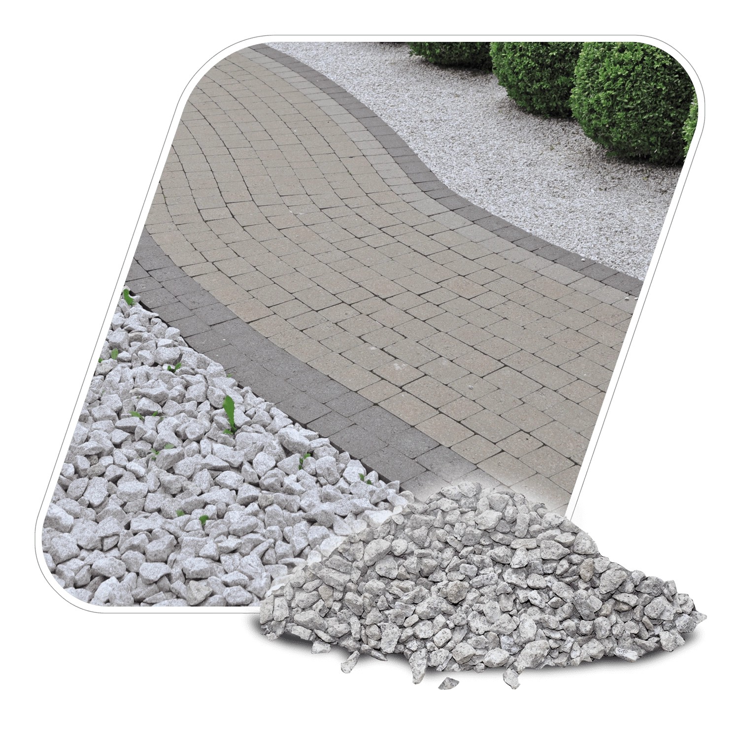 Galamio Granitsplitt 8 - 16 Mm 20kg x 15 Sack 300kg Palette Galamio Granitsplitt 8 - 16 Mm 20kg x 15 Sack 300kg Palette von Galamio