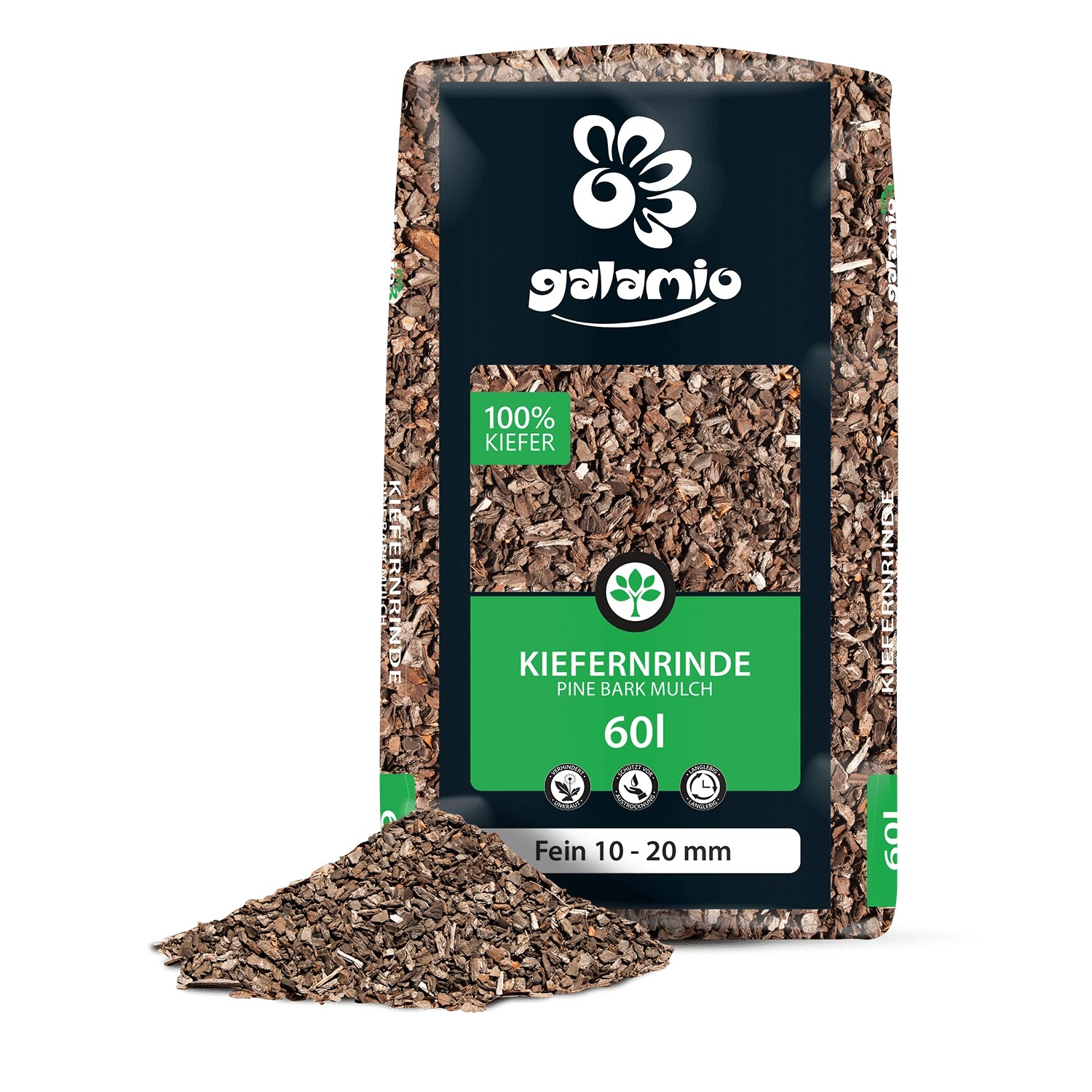 Galamio Kiefernrinde Fein 60l Galamio Kiefernrinde Fein 60l von Galamio