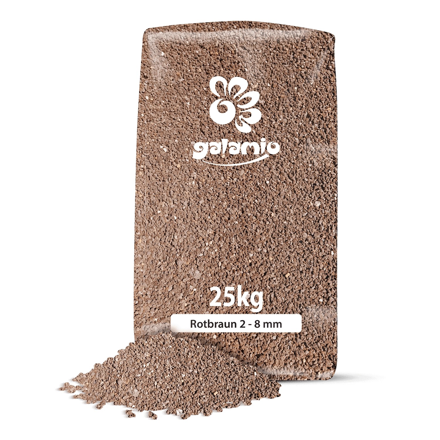 Galamio Lavamulch Rotbraun 2 - 8 Mm 25kg Galamio Lavamulch Rotbraun 2 - 8 Mm 25kg von Galamio