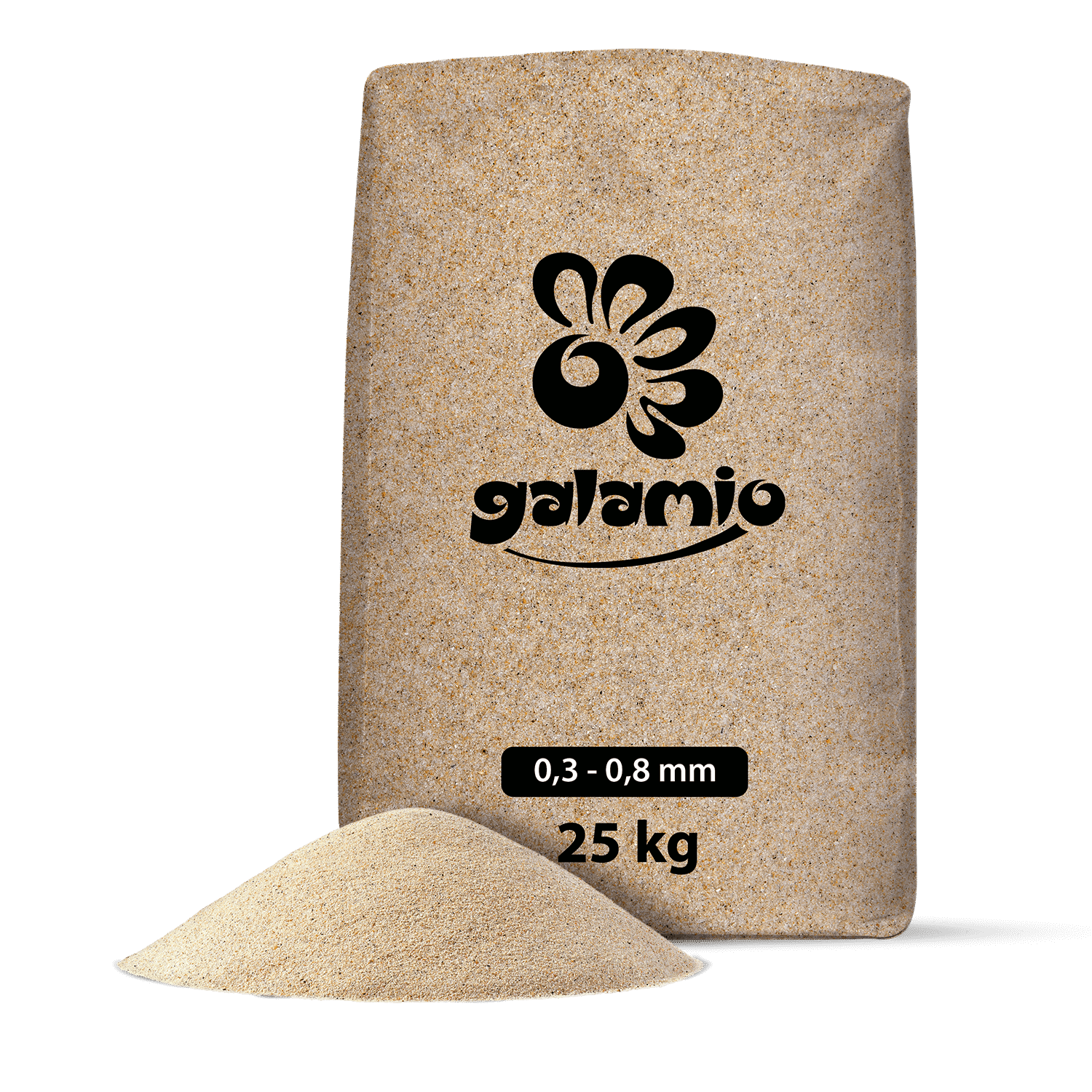 Galamio Quarzsand 25kg x 12 Sack 300kg Palette von Galamio