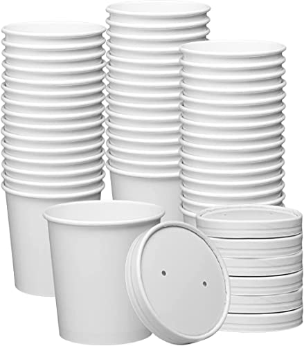 Galashield Suppentassen mit Deckel 740 ml [50 Sets] | To Go Suppenbehälter mit Deckel | Einweg-Suppenschalen mit Deckel | Eiscremebehälter von Galashield