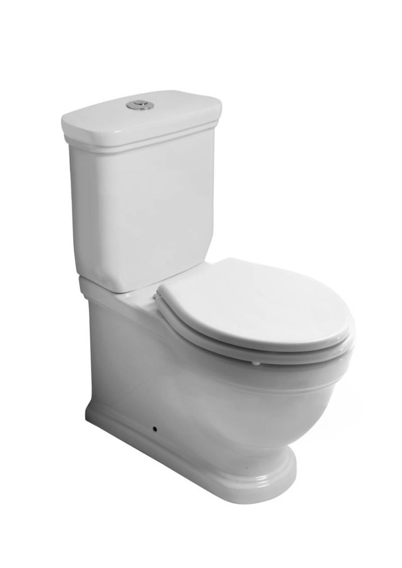 WC Abgang senkrecht/WC Monoblock Retro/Vintage Serie Margaret Weiß von Galassia von Galassia