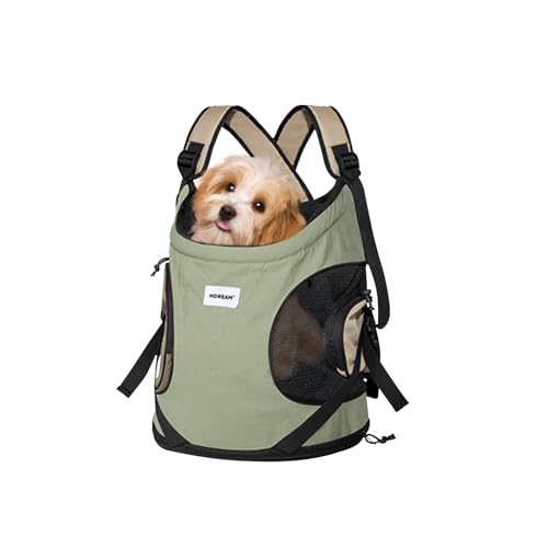 Galatée Haustier -Front -Rucksack, Verstellbarer Hunde -Rucksack Für Reisen, Wandern Und Gebrauch Im Freien, Tragbarer Hände Kostenloser Hunde -Rucksack, Haustier -Rucksack(Grün) von Galatée