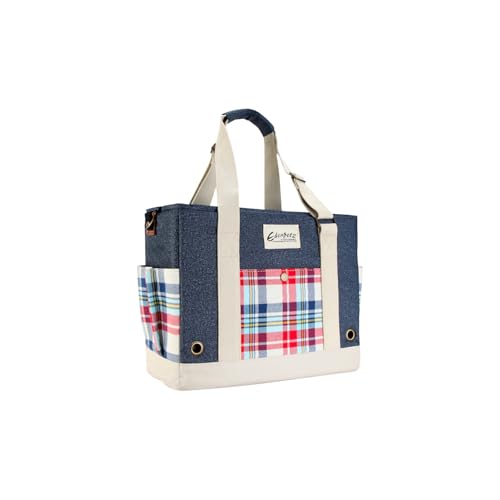 Galatée Hundetasche, Tragbare, Faltbare, Von Fluggesellschaften Zugelassene Katzentragetasche, Reisetasche Für Hunde, Haustiertasche Mit Sicheren Reißverschlüssen Und Atmungsaktivem Netz(Dunkelblau) von Galatée