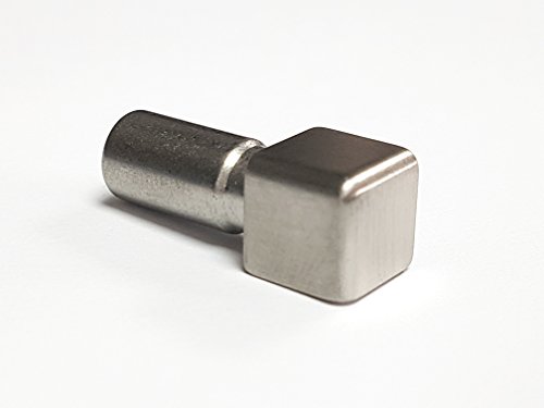 Eckstück Edelstahl V2A Quadratprofil gebürstet 10 mm von galax