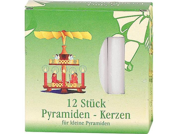 20x Kerzen, Pyramidenkerze 10cm Ø1,7cm weiss 12 Pack (12 Stk.) von Galaxus