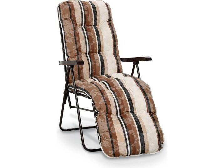 4x Best, Gartenstühle, Relaxliege Sylt braun D.1017 von Galaxus