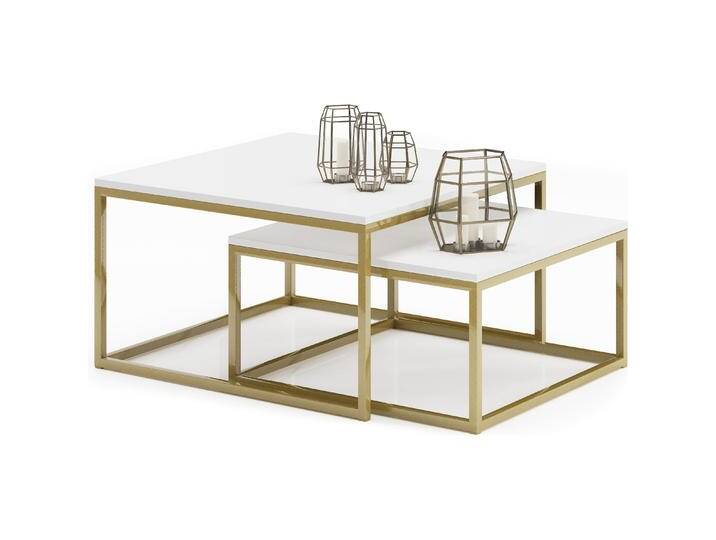 ADRK Furniture, Couchtisch + Beistelltisch, Kama (75 x 75 x 43 cm) von Galaxus