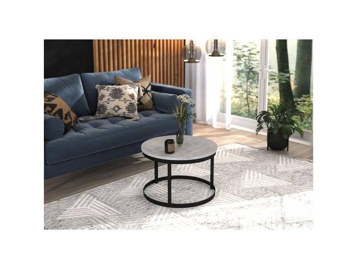 ADRK Furniture, Couchtisch + Beistelltisch, Rinen (55 x 55 x 36 cm) von Galaxus
