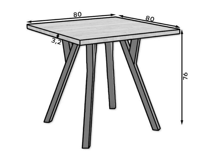 ADRK Furniture, Esstisch, RODOS-Tisch 84 (80 x 80 x 76 cm) von Galaxus