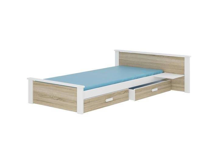 ADRK Furniture, Kinderbett, Bett mit Matratze ALDEX SHELF 200x90 (200 x 90 cm) von Galaxus