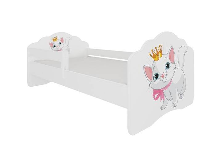 ADRK Furniture, Kinderbett, Bett mit Matratze und Geländer CASIMO CAT 140x70 (140 x 70 cm) von Galaxus