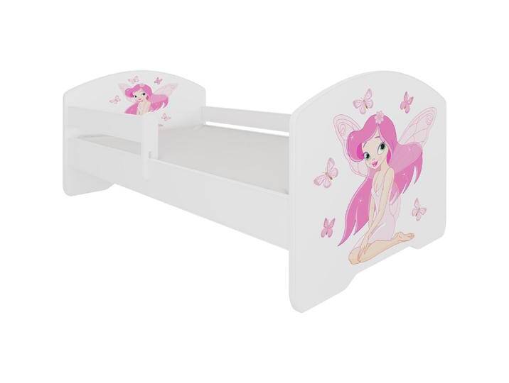 ADRK Furniture, Kinderbett, Bett mit Matratze und Geländer PEPE GIRL WITH WINGS 160x80 (160 x 80 cm) von Galaxus