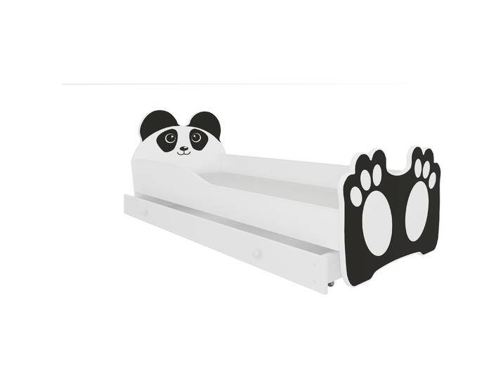 ADRK Furniture, Kinderbett, Bett mit Matratze und Schublade BEAR BLACK 140x70 (140 x 70 cm) von Galaxus