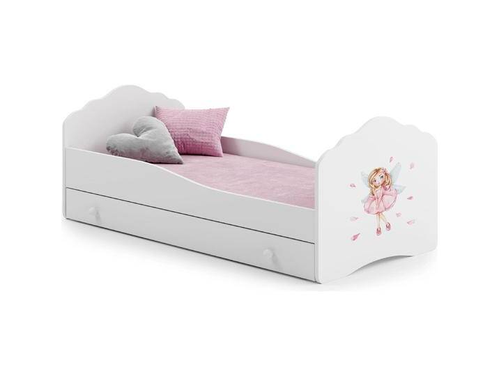 ADRK Furniture, Kinderbett, Bett mit Matratze und Schublade CASIMO GIRL WITH WINGS 160x80 (160 x 80 cm) von Galaxus