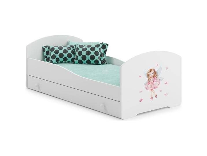 ADRK Furniture, Kinderbett, Bett mit Matratze und Schublade PEPE GIRL WITH WINGS 140x70 (140 x 70 cm) von Galaxus