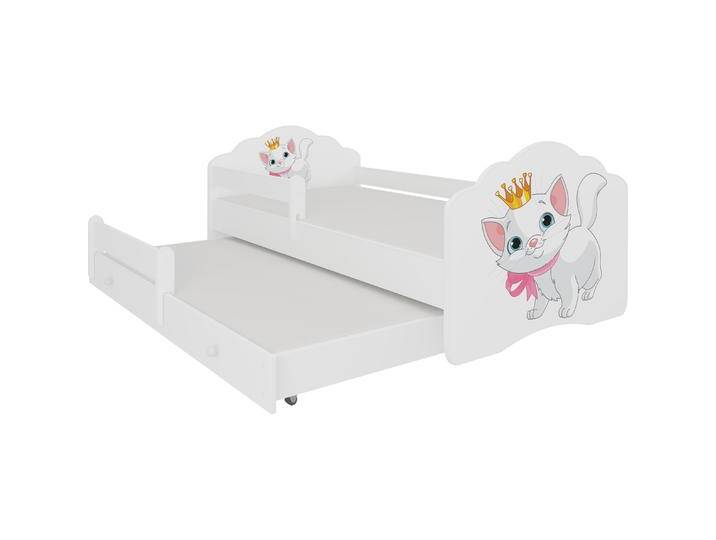 ADRK Furniture, Kinderbett, Doppelbett mit Geländer und Matratzen CASIMO II CAT 160x80 (160 x 80 cm) von Galaxus