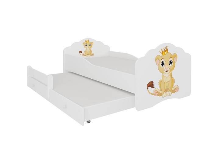 ADRK Furniture, Kinderbett, Doppelbett mit Matratzen CASIMO II LION 160x80 (160 x 80 cm) von Galaxus