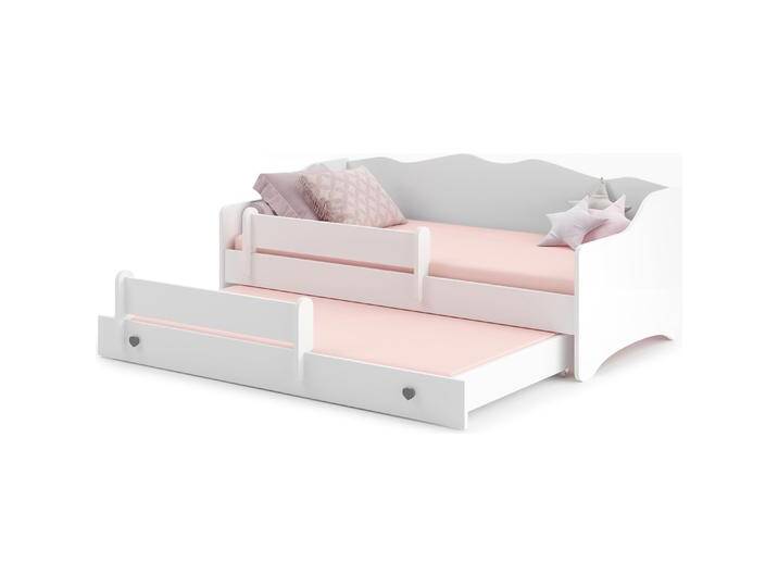 ADRK Furniture, Kinderbett, Doppelbett mit Matratzen EMKA II Gray, White 160x80 (160 x 80 cm) von Galaxus