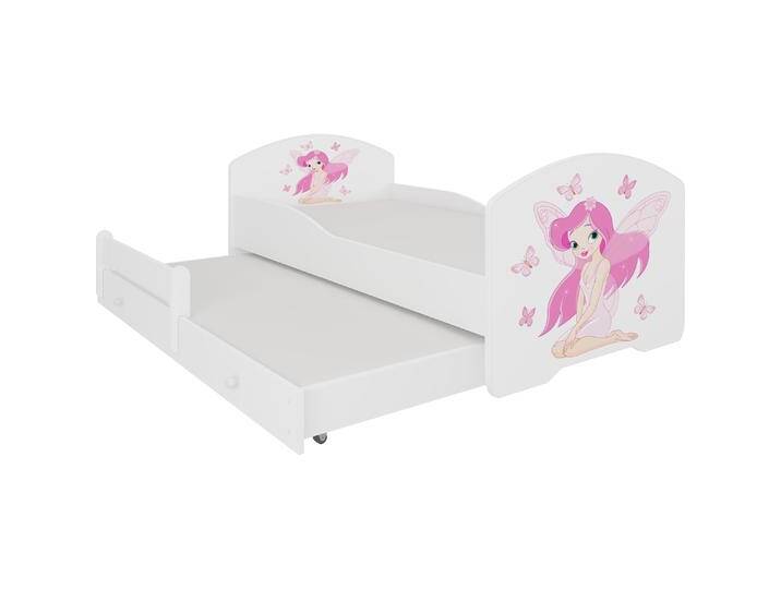 ADRK Furniture, Kinderbett, Doppelbett mit Matratzen PEPE II GIRL WITH WINGS 160x80 (160 x 80 cm) von Galaxus
