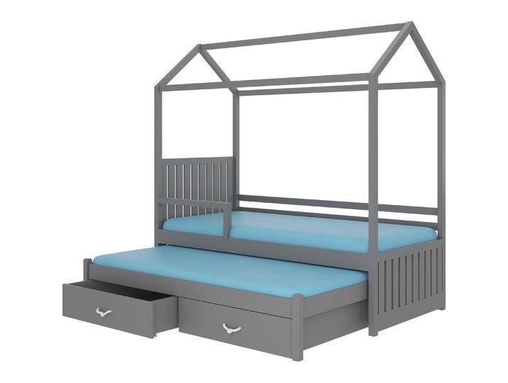 ADRK Furniture, Kinderbett, Hausbett mit Geländer JONASZEK 200x90 (200 x 90 cm) von Galaxus