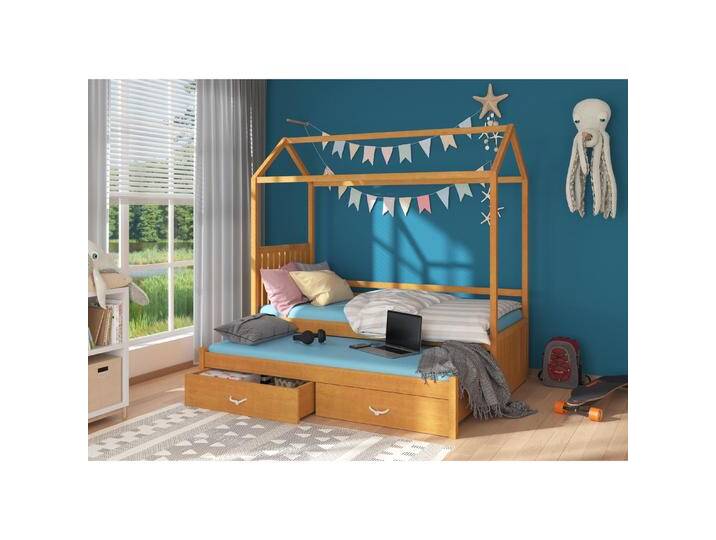 ADRK Furniture, Kinderbett, Hausbett mit JONASZEK 180x80 Matratzen (180 x 80 cm) von Galaxus