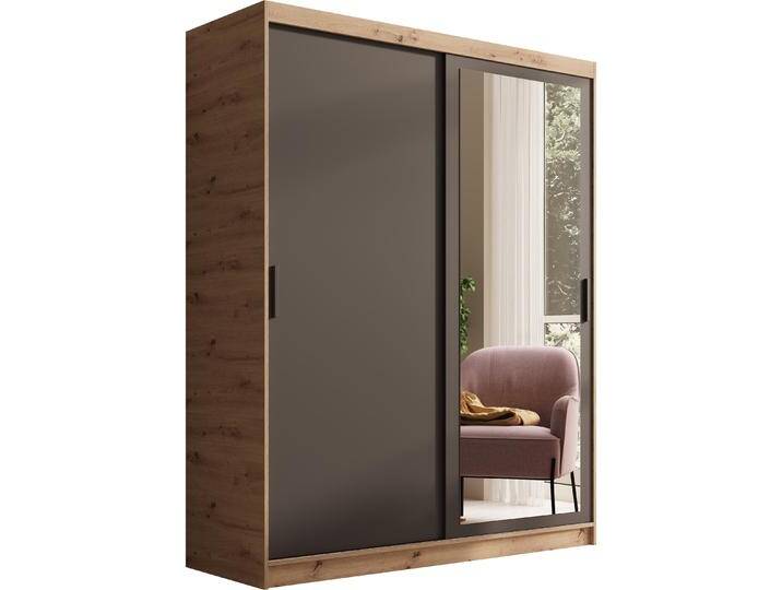 ADRK Furniture, Kleiderschrank, Schiebetürenschrank mit Spiegel Hailey 160 (160 x 60 x 205 cm) von Galaxus
