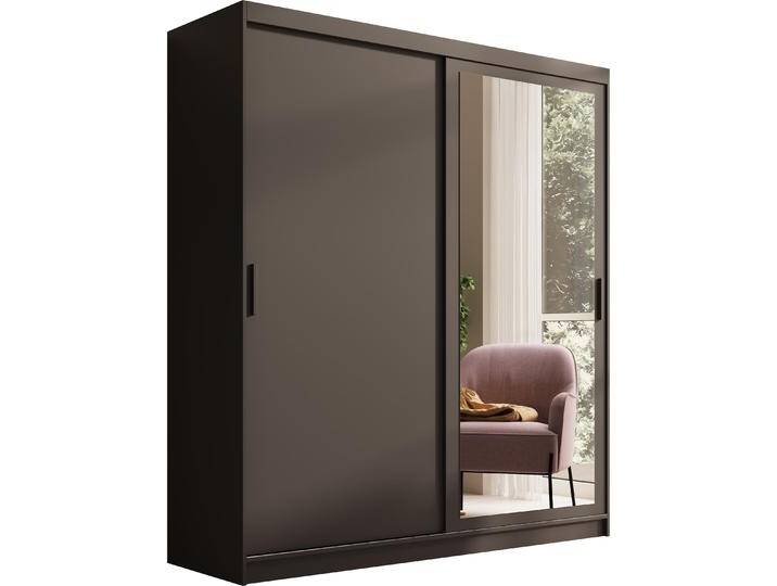 ADRK Furniture, Kleiderschrank, Schiebetürenschrank mit Spiegel Hailey 180 (180 x 60 x 205 cm) von Galaxus