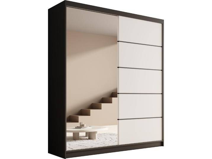 ADRK Furniture, Kleiderschrank, Schiebetürenschrank mit Spiegel Nico 180 von Galaxus