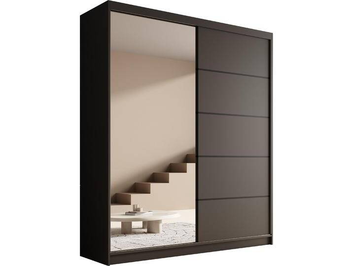 ADRK Furniture, Kleiderschrank, Schiebetürenschrank mit Spiegel Nico 180 von Galaxus
