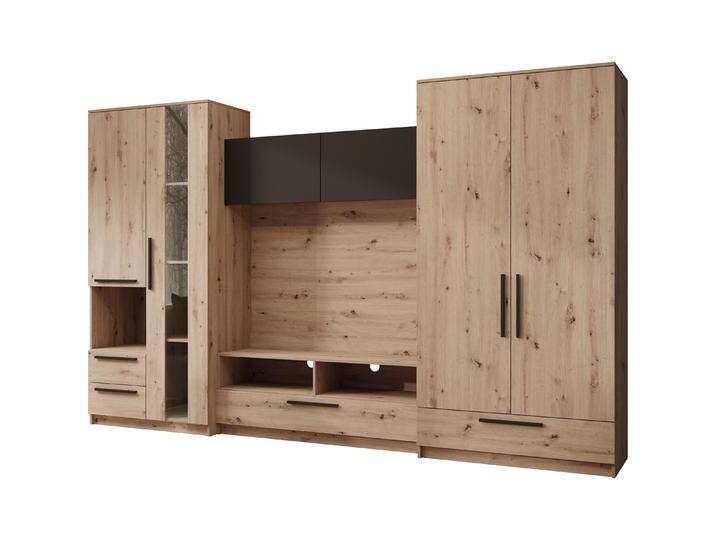 ADRK Furniture, Wohnwand, Wohnwand Male (320 x 50 x 200 cm) von Galaxus