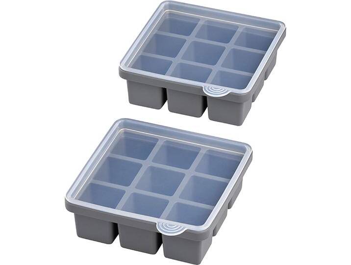 APS Eiswürfelform, 2er-Set, je 9 Eiswürfel, Eisformen, Grau APS Eiswürfelform, 2er-Set, je 9 Eiswürfel, Eisformen, Grau von Galaxus