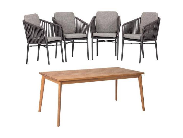 Acamp, Gartentisch + Balkontisch, Set 4x MANHATTAN Armsessel + 1x ATACAMA Tisch (180 cm) von Galaxus