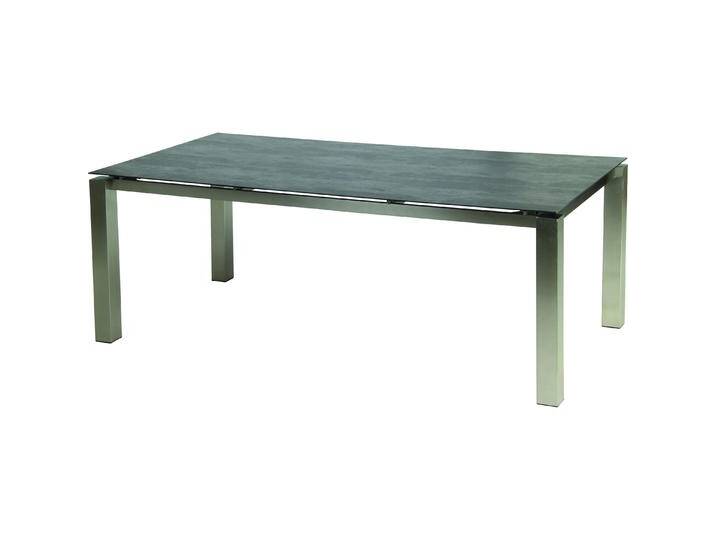 Acamp, Gartentisch + Balkontisch, Set 6x AURIS Stapelsessel + AURIS Tisch 200x100cm (200 cm) von Galaxus