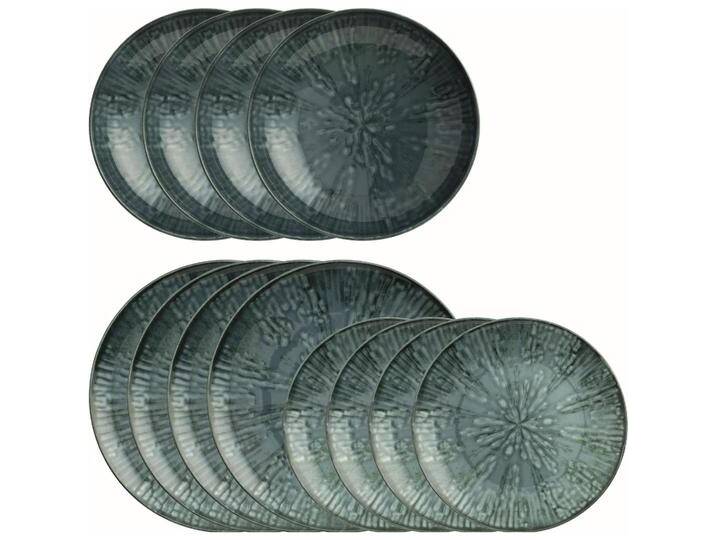 Arthur Krupp, Geschirrset, Speise-Service Fusion Blue 12 Stück,Blau (12 Stück) von Galaxus