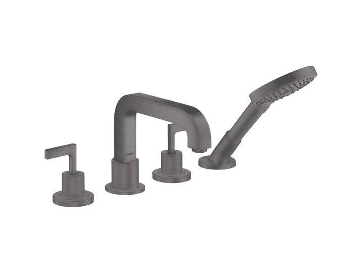 Axor, Badarmatur, 4-Loch Wannenrandarmatur CITTERIO DN 15 m Hebelgr. u Ros. bru black chrome Axor, Badarmatur, 4-Loch Wannenrandarmatur CITTERIO DN 15 m Hebelgr. u Ros. bru black chrome von Galaxus