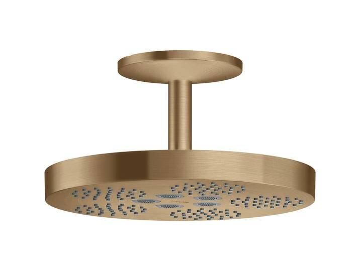 Axor, Duschbrause, Kopfbrause 280 1jet ONE mit Deckenanschluss brushed bronze (2 Strahlarten, 12.20 l/min) von Galaxus