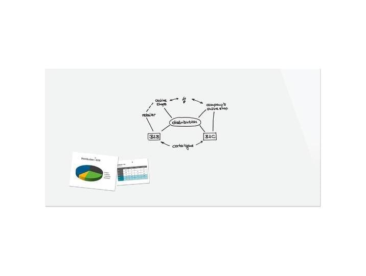 BE! Board, Pinnwand, Be!Board Glas-Magnettafel, (B)2.400 x (H)1.200 mm, weiá (Magnettafel) von Galaxus