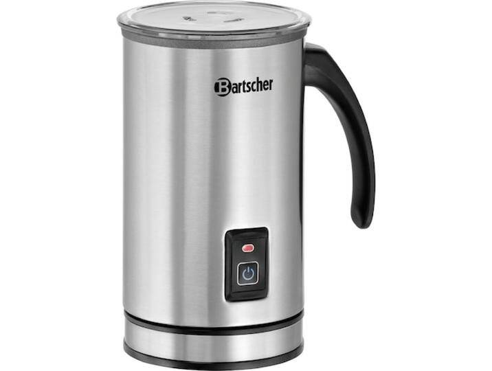 Bartscher MS600 Milchschäumer 0,6L 70°C Teflonbeschichtet, Milchaufschäumer, Silber, Schwarz von Galaxus