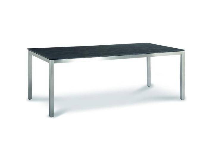 Best, Gartentisch + Balkontisch, Tisch Marbella 210x100cm Edelstahl/Ardesia (210 cm) von Galaxus