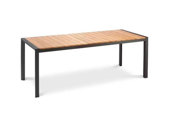 Best, Gartentisch + Balkontisch, Tisch Paros 210x90cm anthrazit/Teakholz (90 cm) von Galaxus