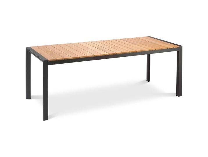 Best, Gartentisch + Balkontisch, Tisch Paros 210x90cm anthrazit/Teakholz (90 cm) von Galaxus