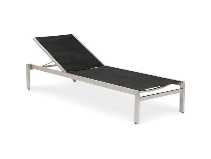 Best, Liegestuhl, Rollliege Marbella Edelstahl/schwarz (200 cm) von Galaxus