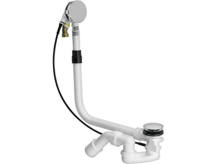 Bette, Siphon, Ab-/berlaufgarnitur Multiplex Trio MT5 verlngert mit Einlauf wei B606-000 zu Badewan (Überlaufgarnitur) von Galaxus