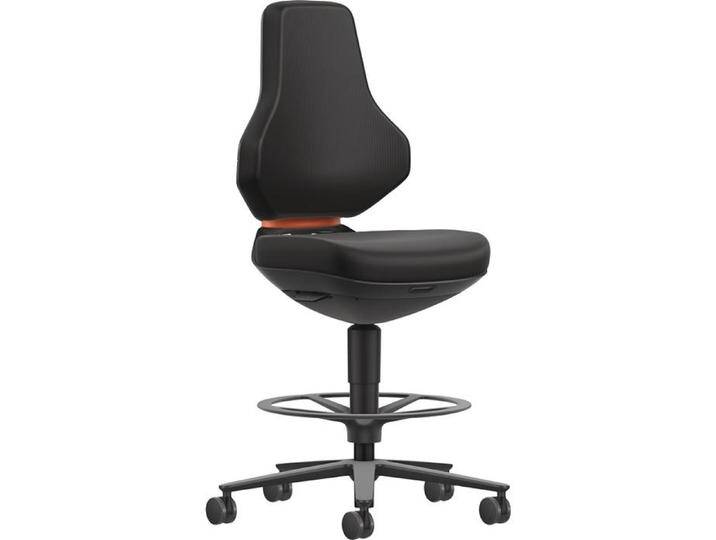 Bimos, Bürostuhl, Arbeitsdrehstuhl Aluminium anthrazit Skintec schwarz 570-810 mm Bimos, Bürostuhl, Arbeitsdrehstuhl Aluminium anthrazit Skintec schwarz 570-810 mm von Galaxus