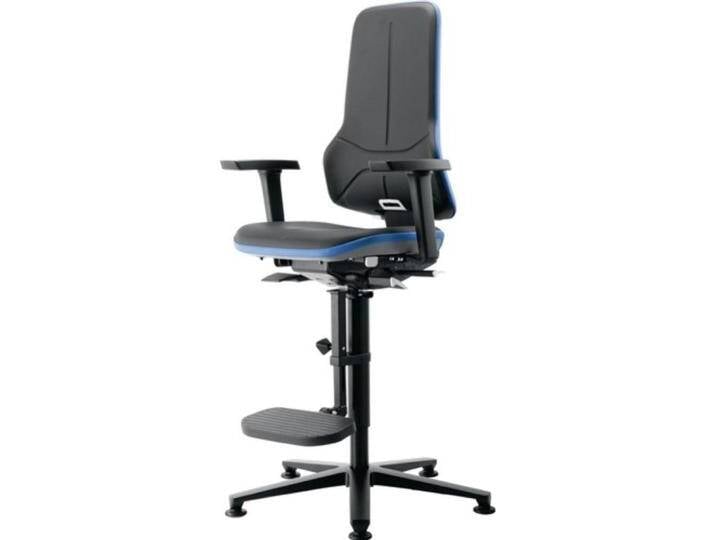 Bimos, Bürostuhl, Arbeitsdrehstuhl Neon Bodengleiter + Aufstiegshilfe ohne Polsterelement blau Permanentkontakt Per... Bimos, Bürostuhl, Arbeitsdrehstuhl Neon Bodengleiter + Aufstiegshilfe ohne Polsterelement blau Permanentkontakt Per... von Galaxus