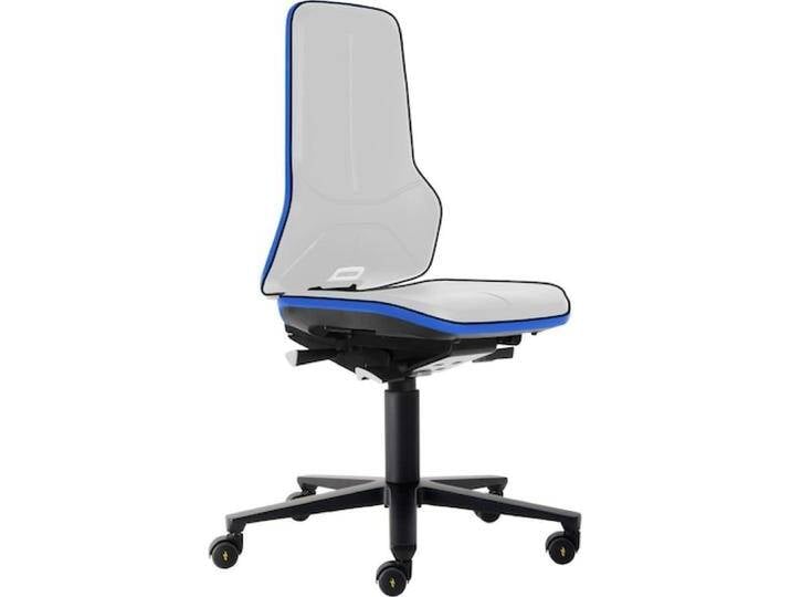 Bimos, Bürostuhl, Arbeitsstuhl Neon 2, mit Rollen, ESD, Synchrontechnik, blau von Galaxus