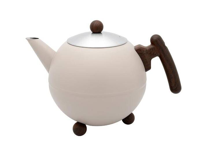 Bredemeijer, Teekanne, Teekanne Bella Ronde 1,2l beige braun 101016 (1.20 l) von Galaxus