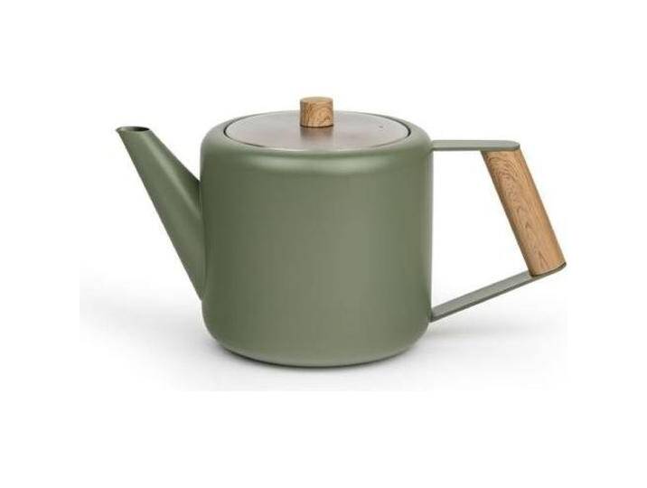 Bredemeijer, Teekanne, Teekanne Boston 1,1l Army green Holzoptik 111031 (1.10 l) von Galaxus
